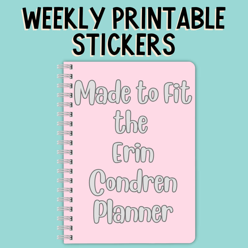 EC Weekly Printable Stickers