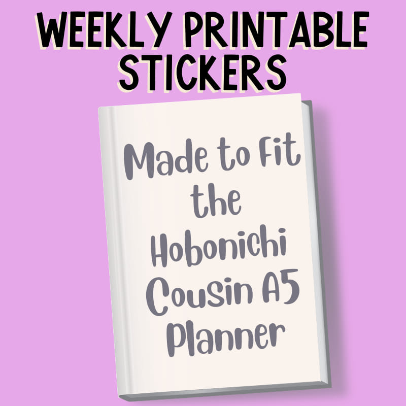 HC Weekly Printable Stickers