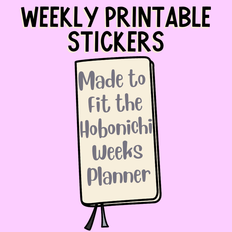 Hobo Weeks Printable Stickers