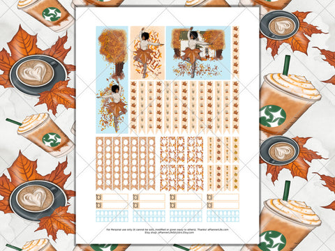 Printable fall planner stickers page 8