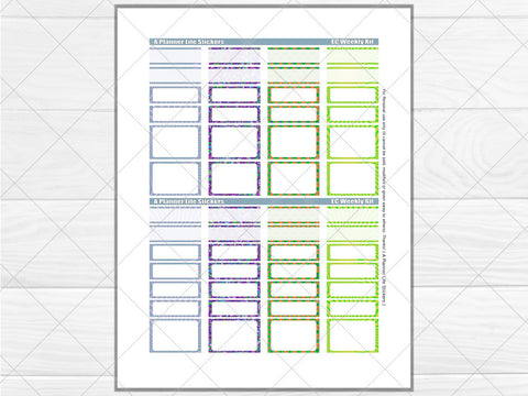 Printable mystery weekly planner stickers page 3