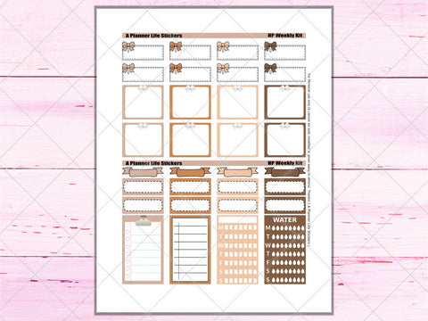 Printable Thanksgiving Fall weekly planner stickers page 4