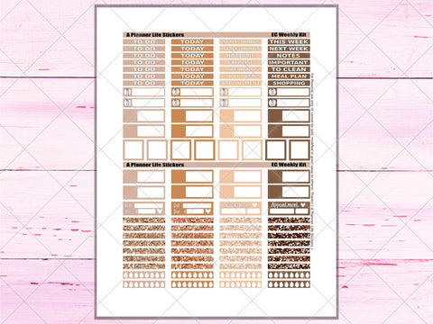 Printable Thanksgiving Fall weekly planner stickers page 6