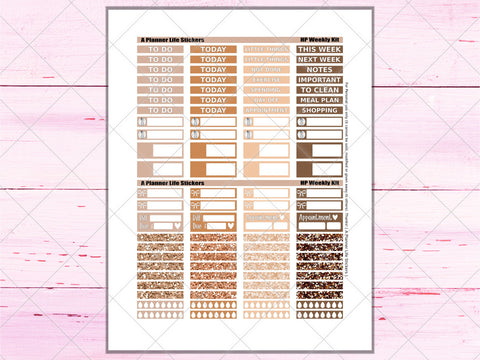 Printable Thanksgiving Fall weekly planner stickers page 6