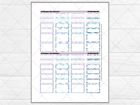 Printable winter weekly planner stickers page 3