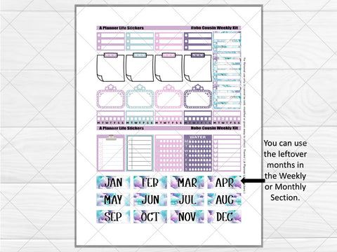 Printable winter weekly planner stickers page 3