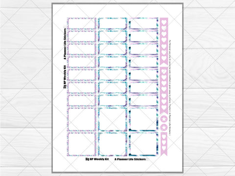 Printable winter weekly planner stickers page 4