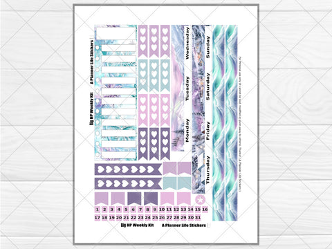 Printable winter weekly planner stickers page 5