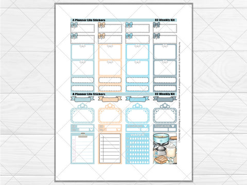 Printable winter spa planner stickers page 4